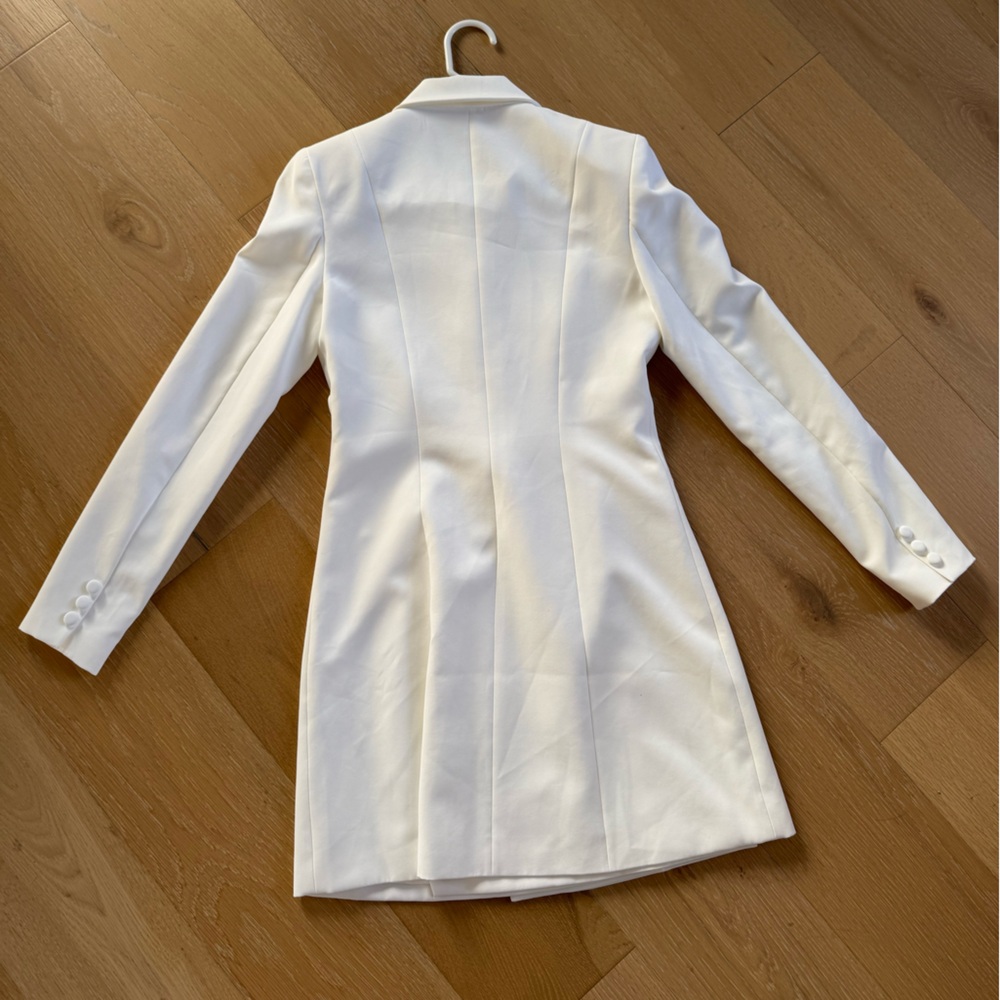 Aidan Mattox White Blazer Dress - Picture 2 of 4